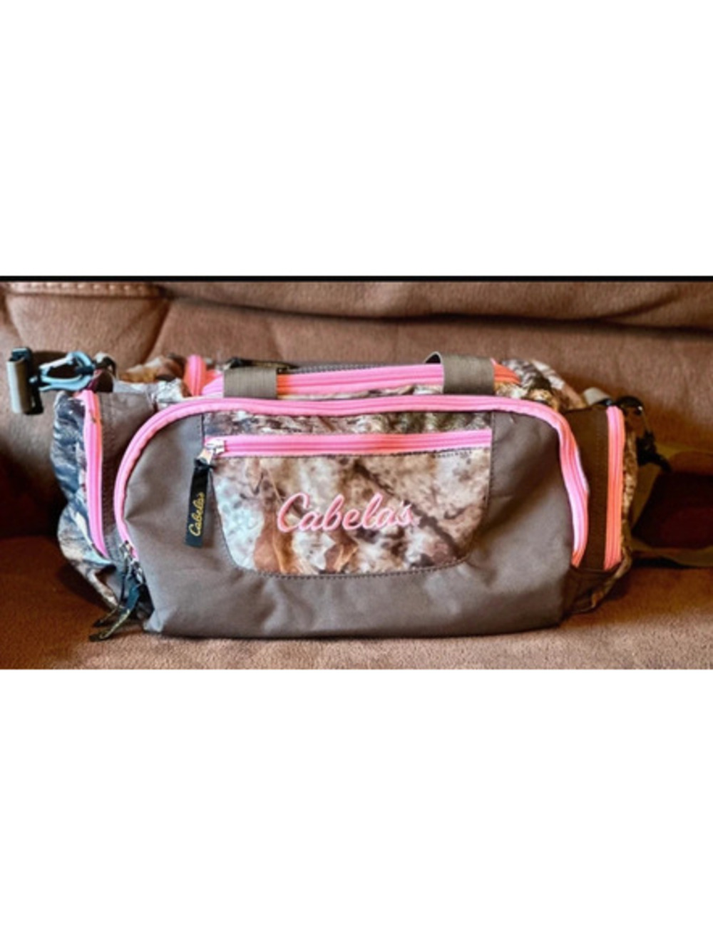 Cabela's Catch-all Camo Gear Bag Pink Camo Duffle Gym, Small/medium